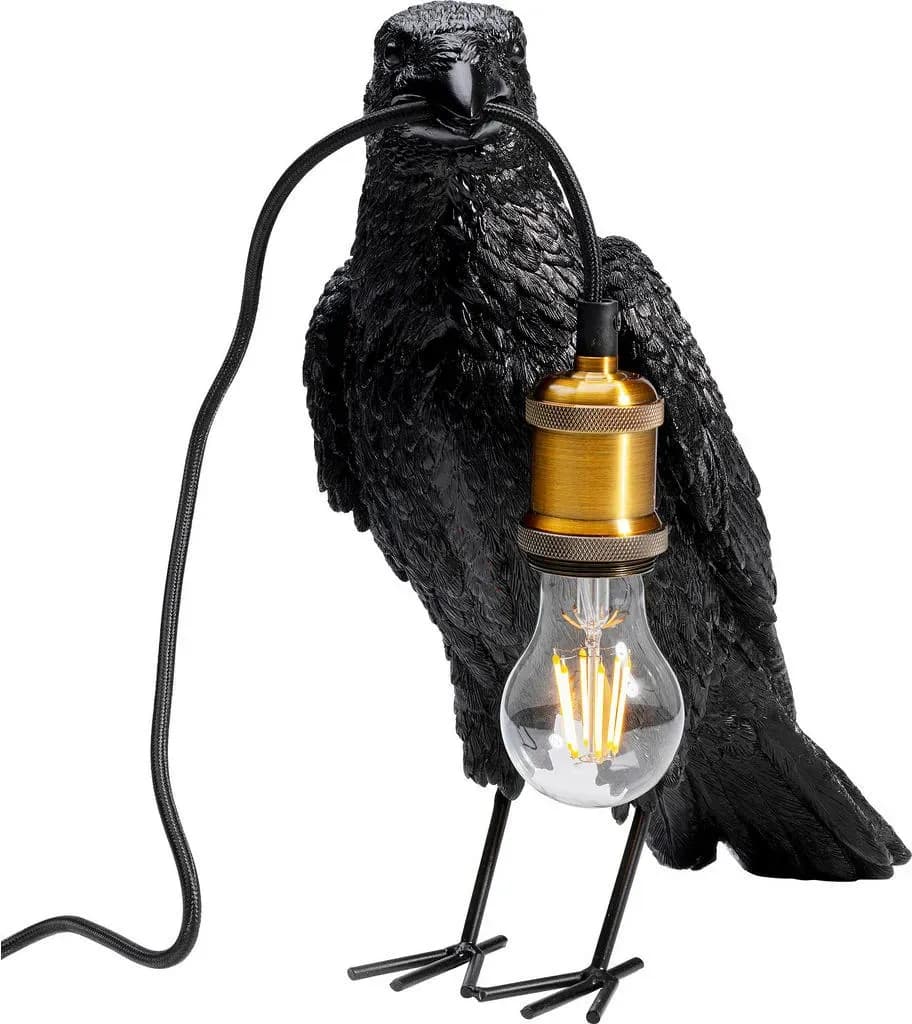 Animal Crow Tischleuchte E27, 52704,