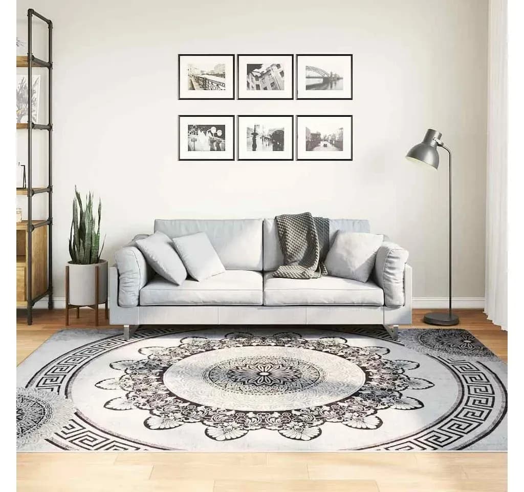 Designer-Teppich 160 x 230 cm grau