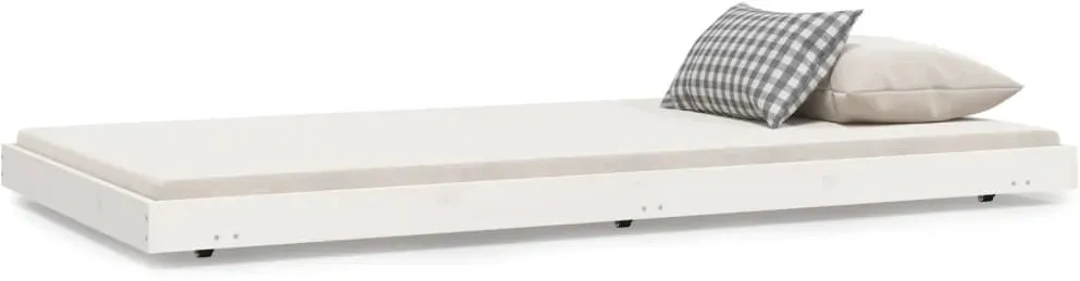 Massivholzbett 100 x 200 cm Weiß