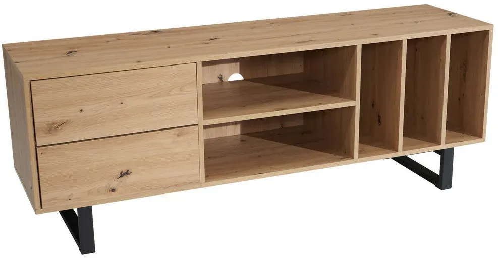 Lowboard 150 cm x 40 cm x 55 cm Braun Eiche Holzwerkstoff