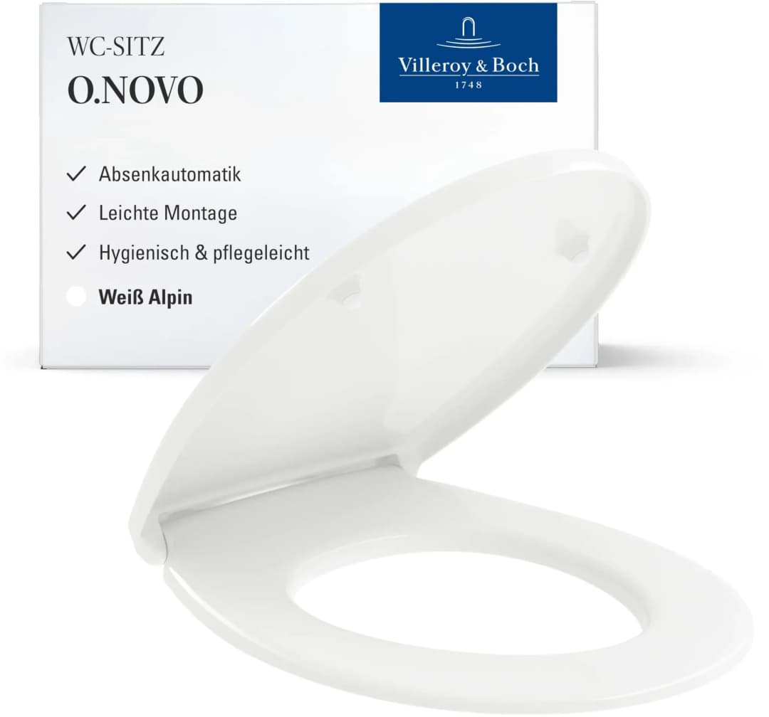 O.novo WC-Sitz 8M43S101 Absenkautomatik QuickRelease Weiß Alpin