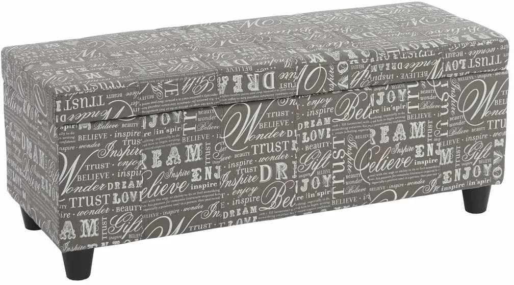 Sitzbank Kriens Grau 114 x 45 x 45 cm