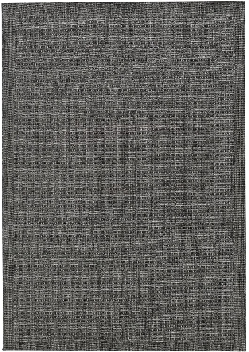 Giza Outdoor-Teppich 80 x 150 cm Schwarz
