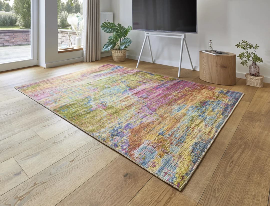 Polino Kurzflorteppich 160 x 230 cm Multi