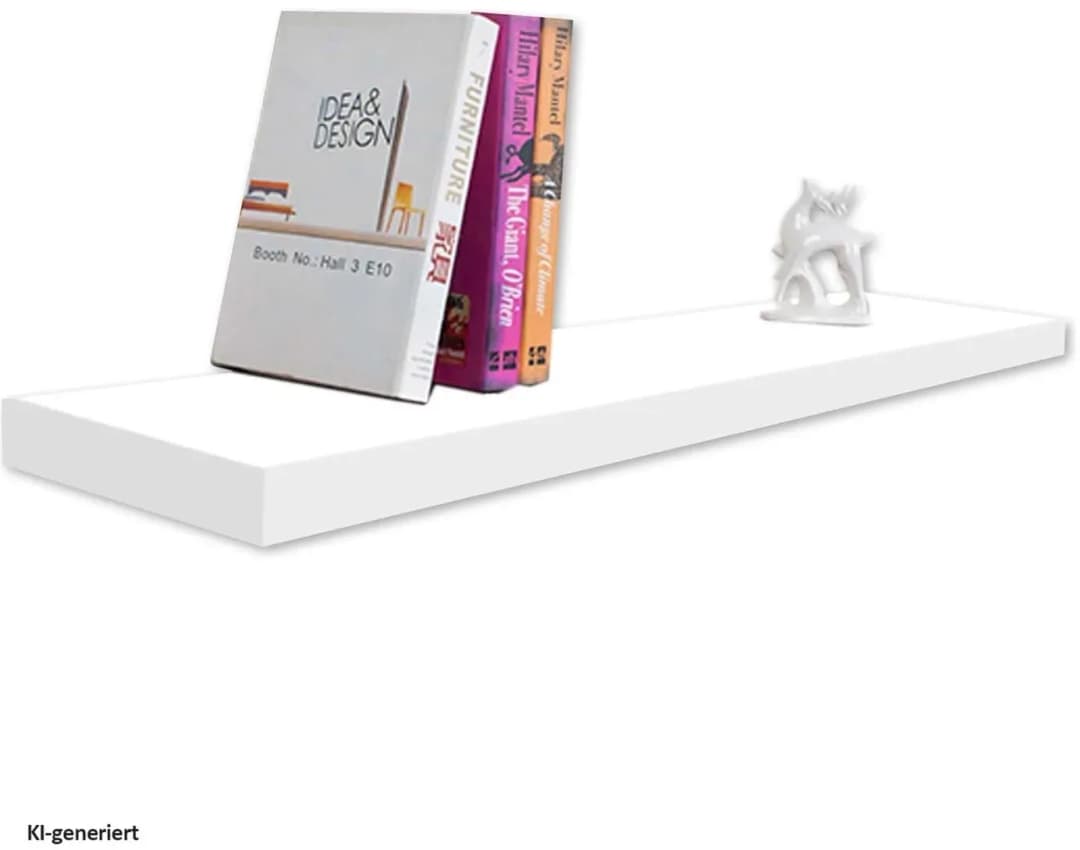 Wandboard 120 x 1 x 1 cm Weiß