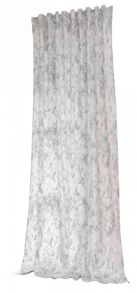 Milano Star Vorhang Multifunktionsband 245 x 140 cm Silber/Weiß 1 St