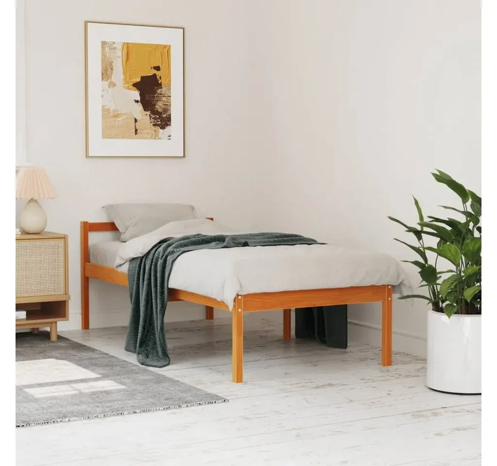 Seniorenbett 90 x 190 cm Wachsbraun