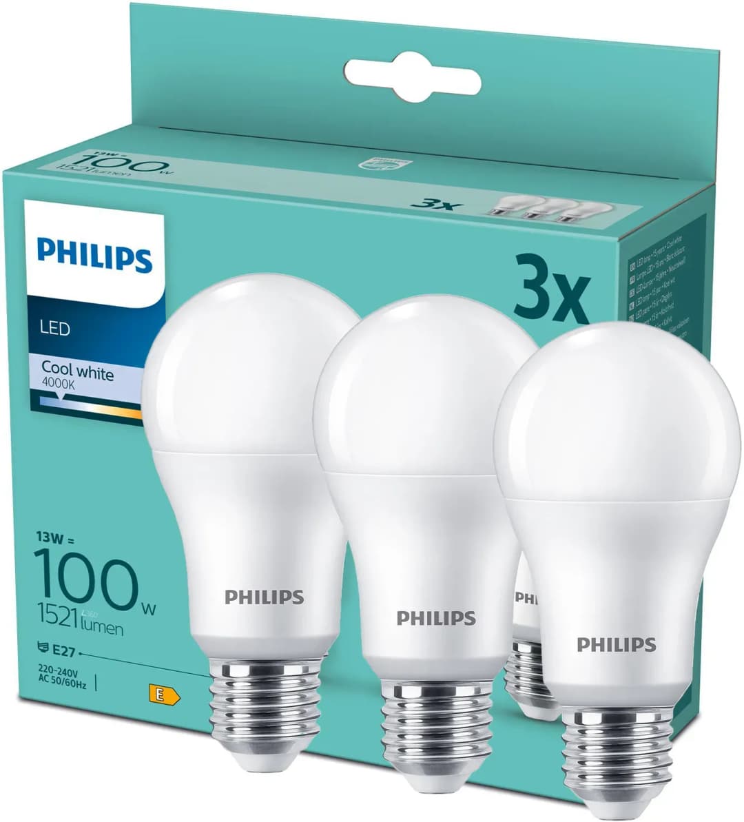 LED Lampe E27 100W 4000K 3 St.