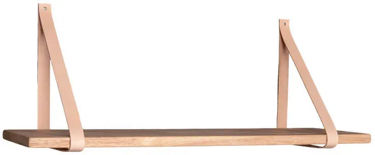 Wandregal FORNO 80 x 20 x 2 cm Braun