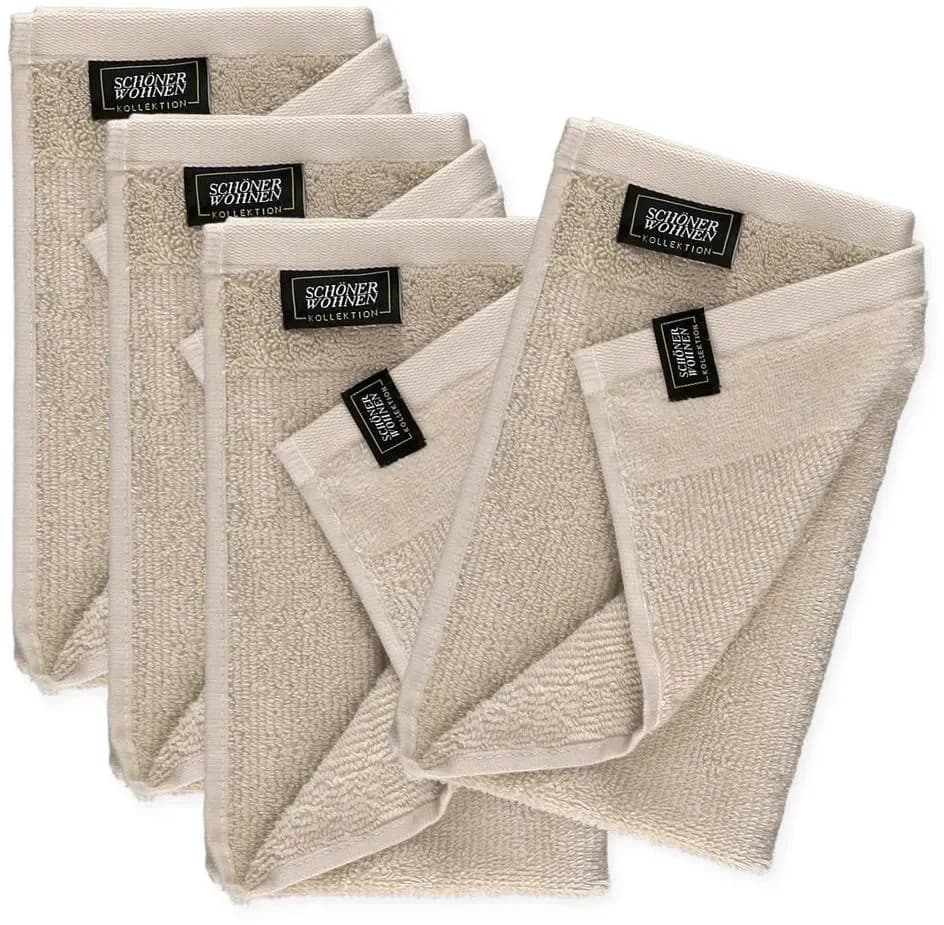 Sense Gästehandtuch 30 x 50 cm beige 4 St.