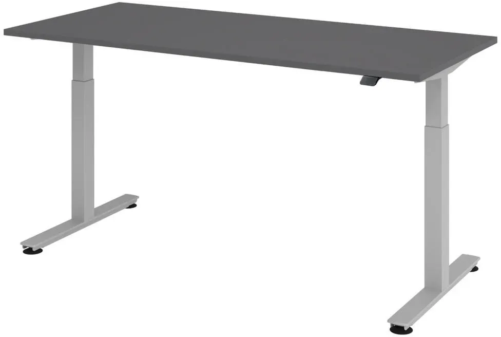 Büroschreibtisch Graphit 180 x 80 cm / Braun