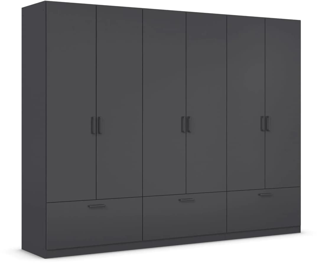 Drehtürenschrank Bari 270 x 210 x 54 cm Grau