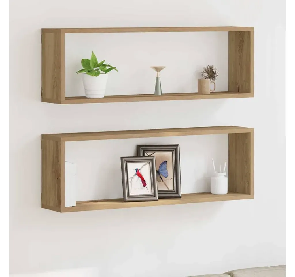 Wandregal 80 x 15 x 26 cm Braun