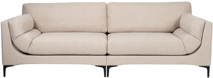 Couch Polyester 3-Sitzer Beige