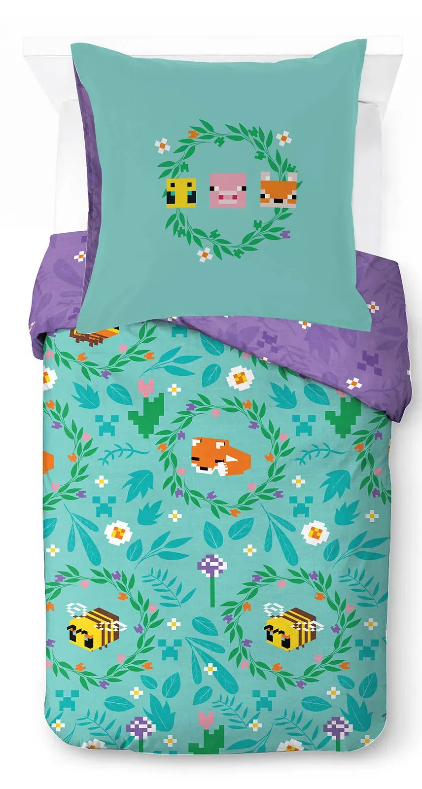 Bettbezug-Set Motiv 135 x 200 cm + 80 x 80 cm