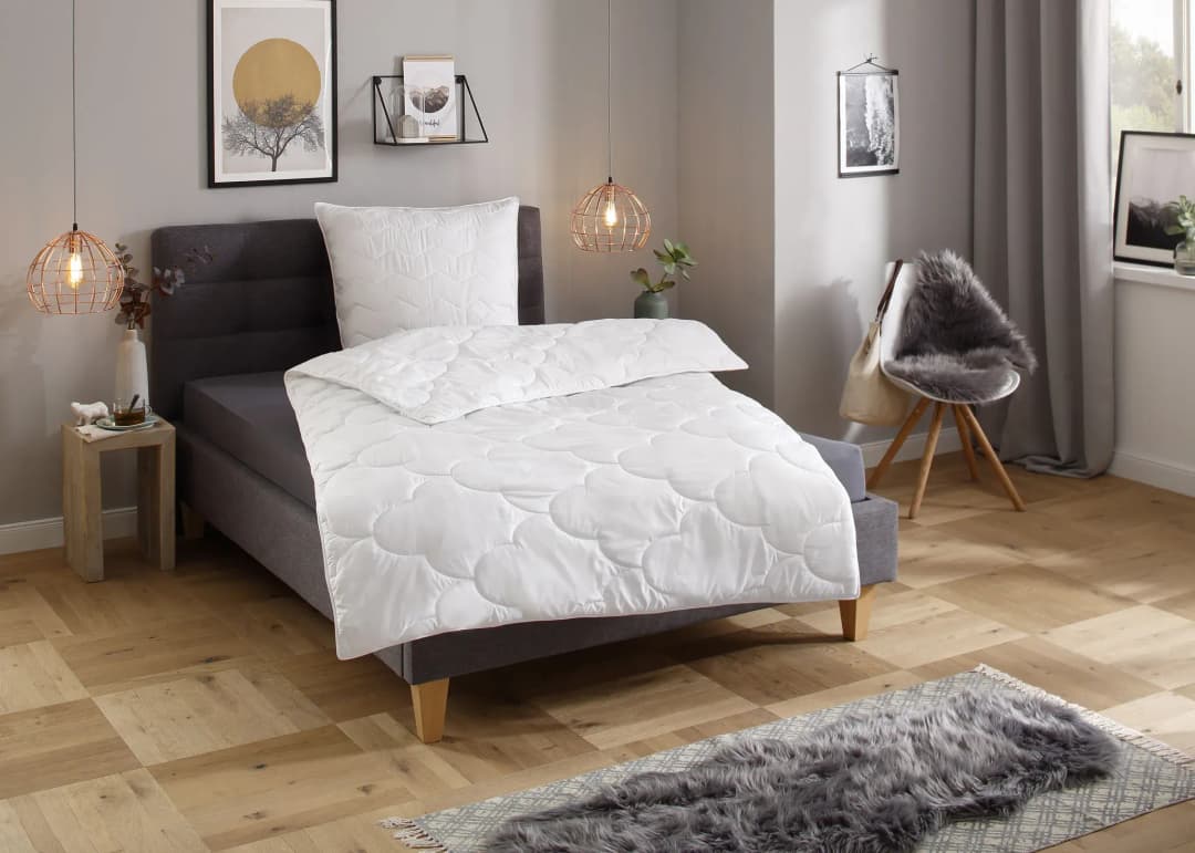 Microfaserbettdecke OTTO HOME "Mondschein, Bettdecke 135x200 cm, 155x220 cm, 200x200 cm", weiß, B:135cm L:200cm, Bezug: 100% Polyester.