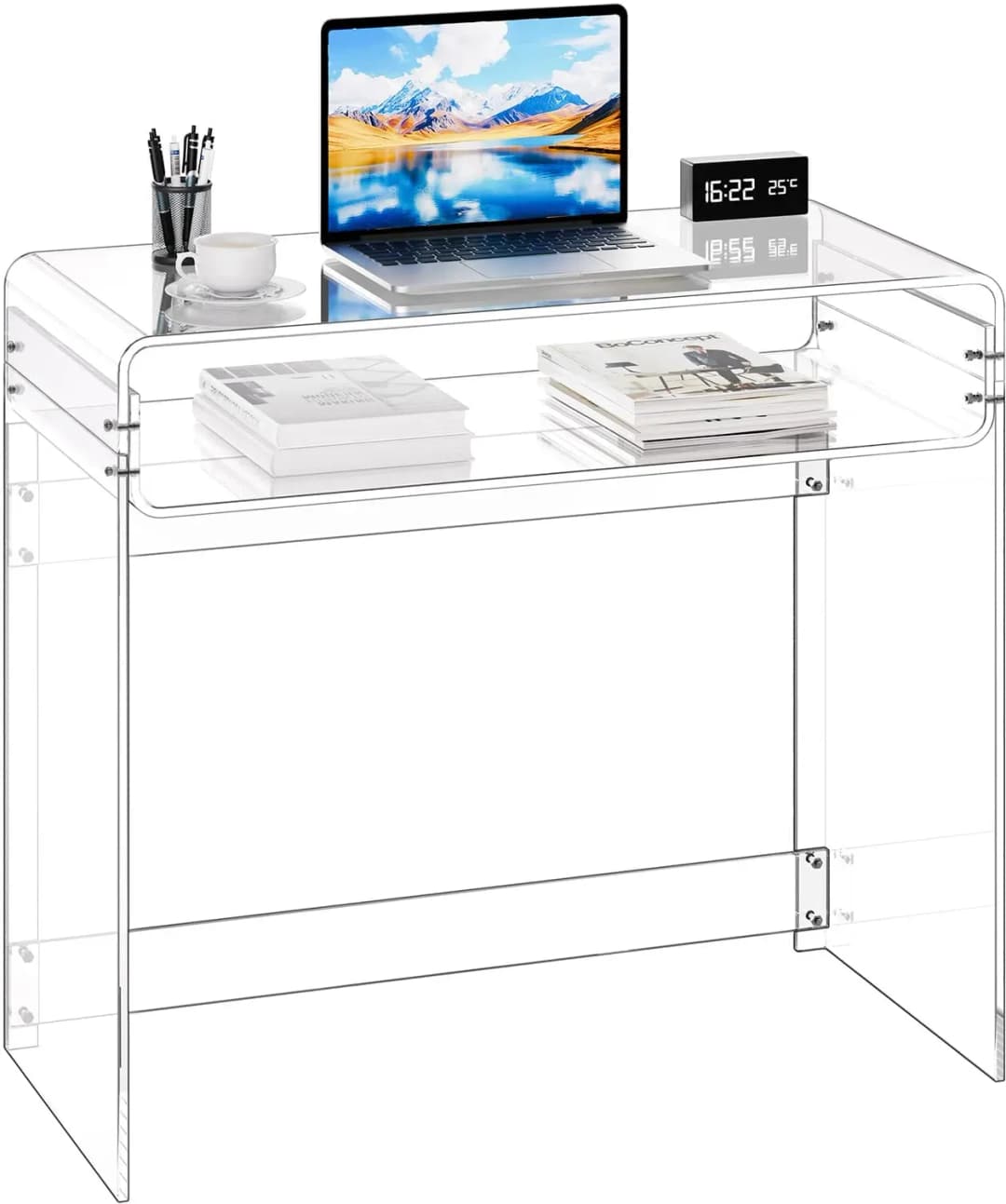 Schreibtisch 40 x 85 x 75 cm transparent
