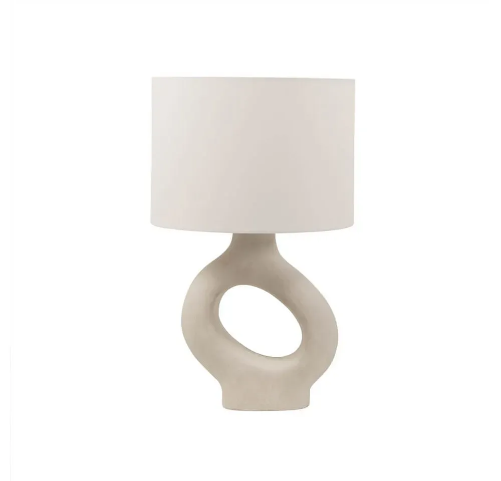 Große Tischlampe asymmetrisch LOLA - Beige
