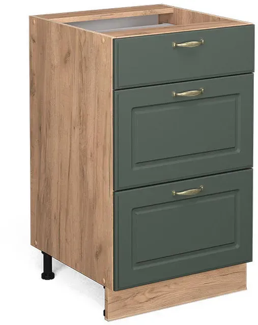 Unterschrank Fame-Line 50 x 50 x 82 cm Grün-Gold
