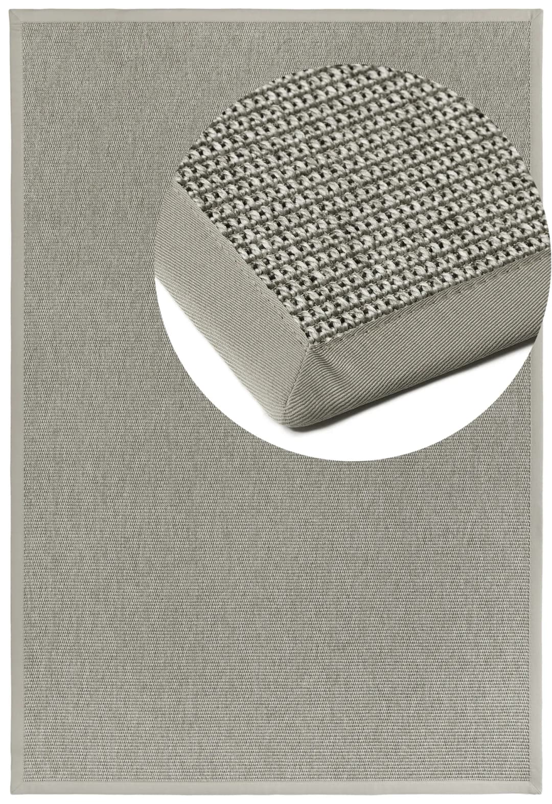 Basic S2 Twill Outdoor-Teppich 80 x 250 cm Silber