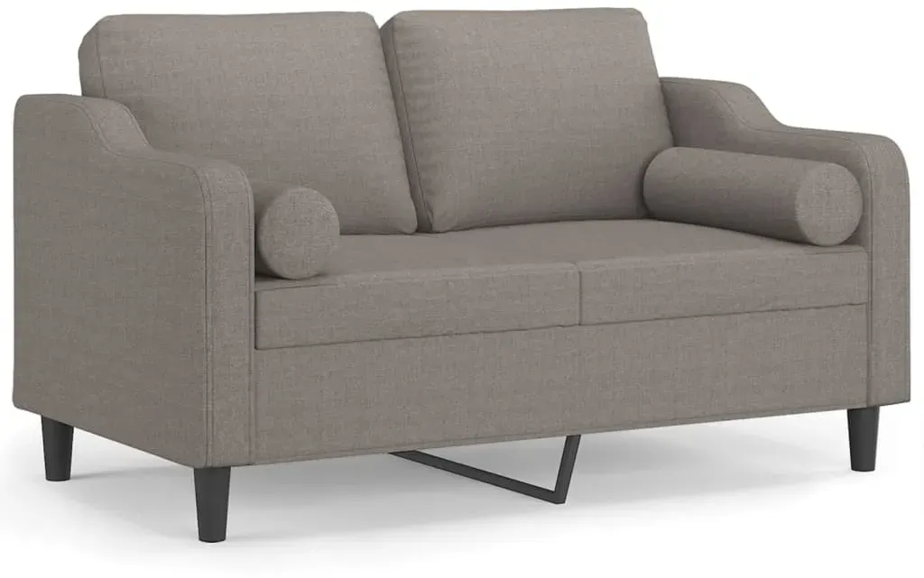 Couch Polyester 2-Sitzer Schwarz