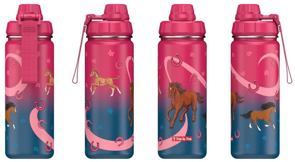 Edelstahl-Trinkflasche Wild Horse Rot 0,5 l