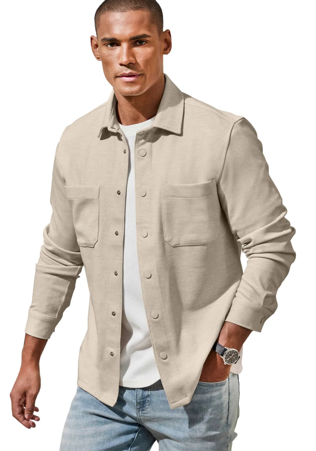 JD Presented by JOHN DEVIN Herren, Hemdjacke - XL