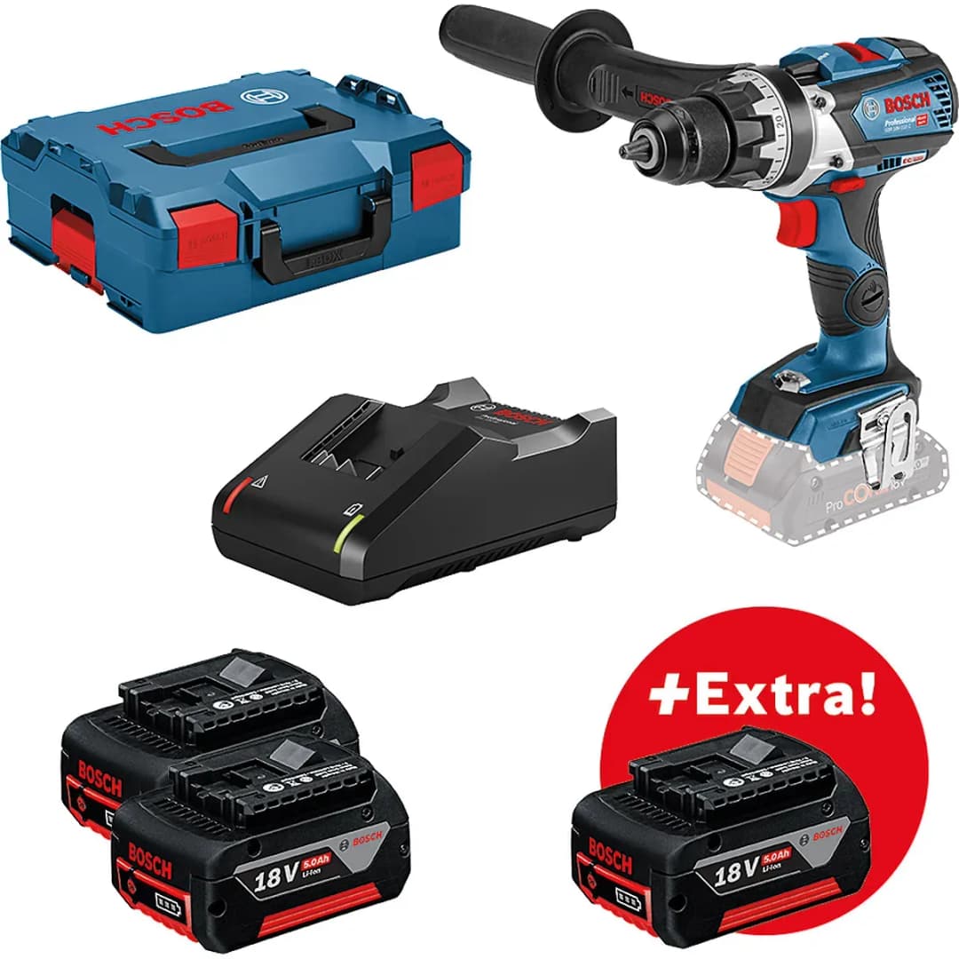 Bosch Aparafusadora/berbequim 18V 5,0 Ah GSR 18V-110 C Professional