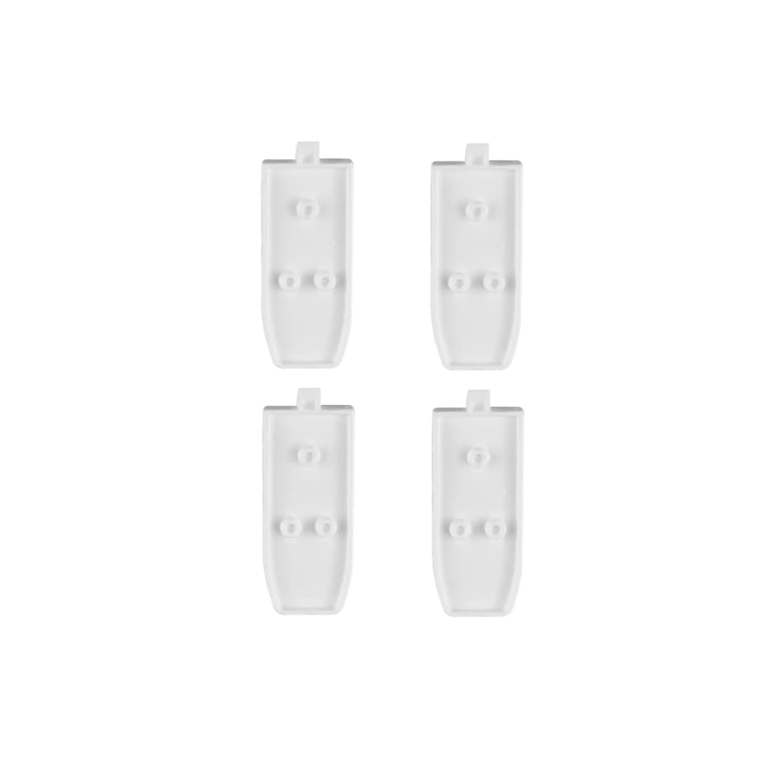 Klemmhalter-Distanzstück Slim für Cosiflor / Delphos Plissees VS2 | 4er Set, weiß | Cosiflor Klemmträger-Distanzstück