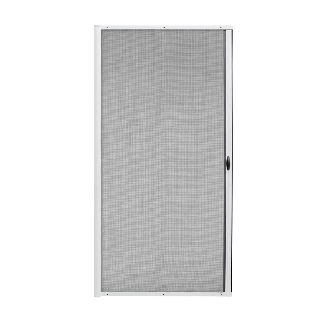 Fliegengittertür / 3-in-1 Türrollo Zanzara | Rahmen: Aluminium | 140 x 240 cm, weiß | JAROLIFT Insektenschutz