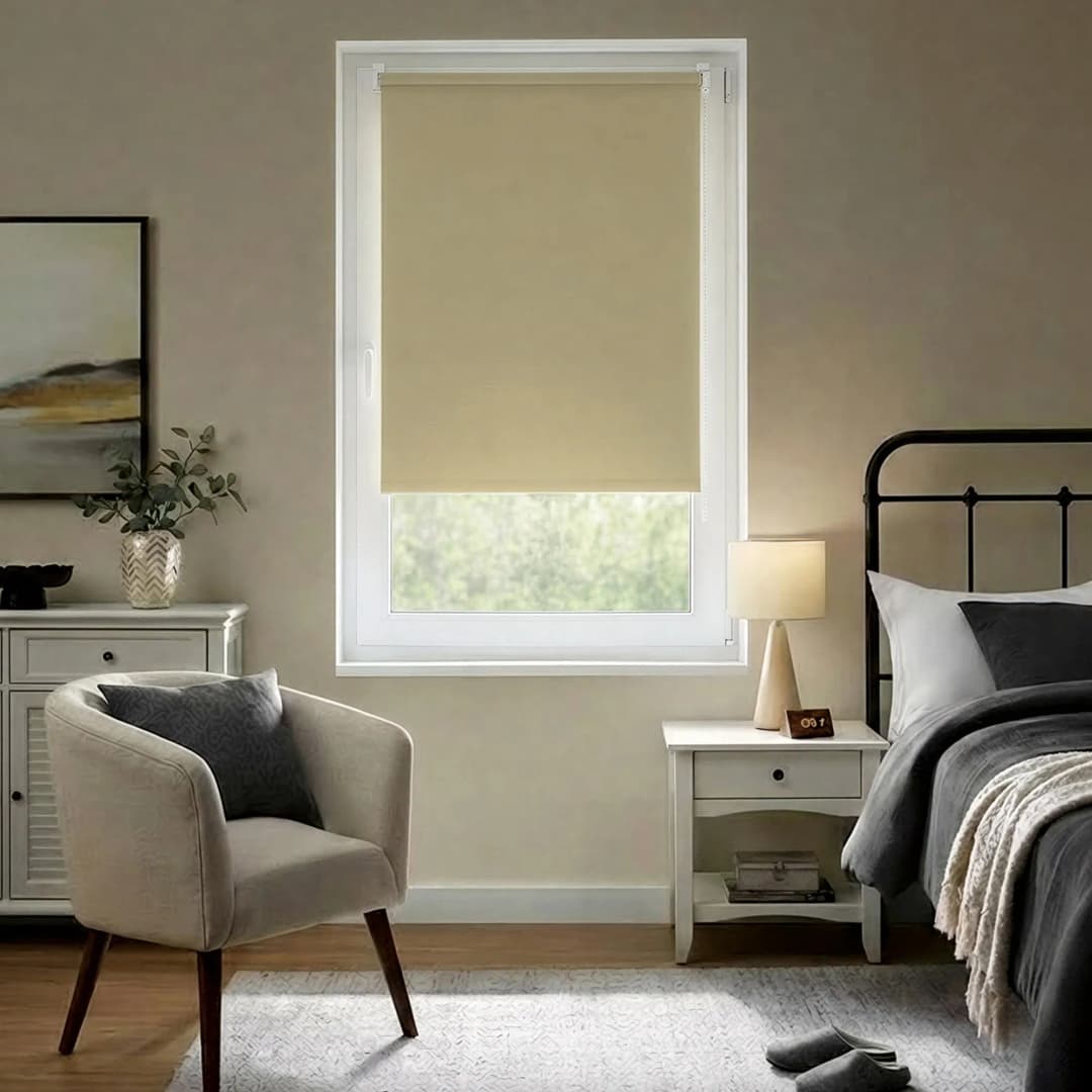 Verdunkelungsrollo Tenebra | 155x160 cm, beige | VICTORIA M Rollo verdunkelnd, Verdunklungsrollo