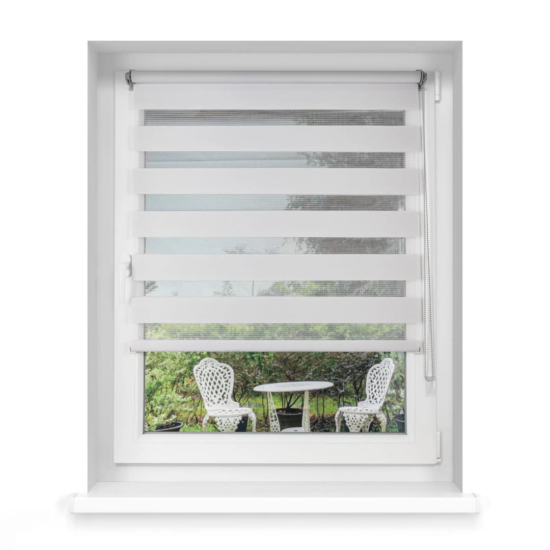 Klemmfix Doppelrollo / Duo Rollo 120x150 cm grau | VICTORIA M