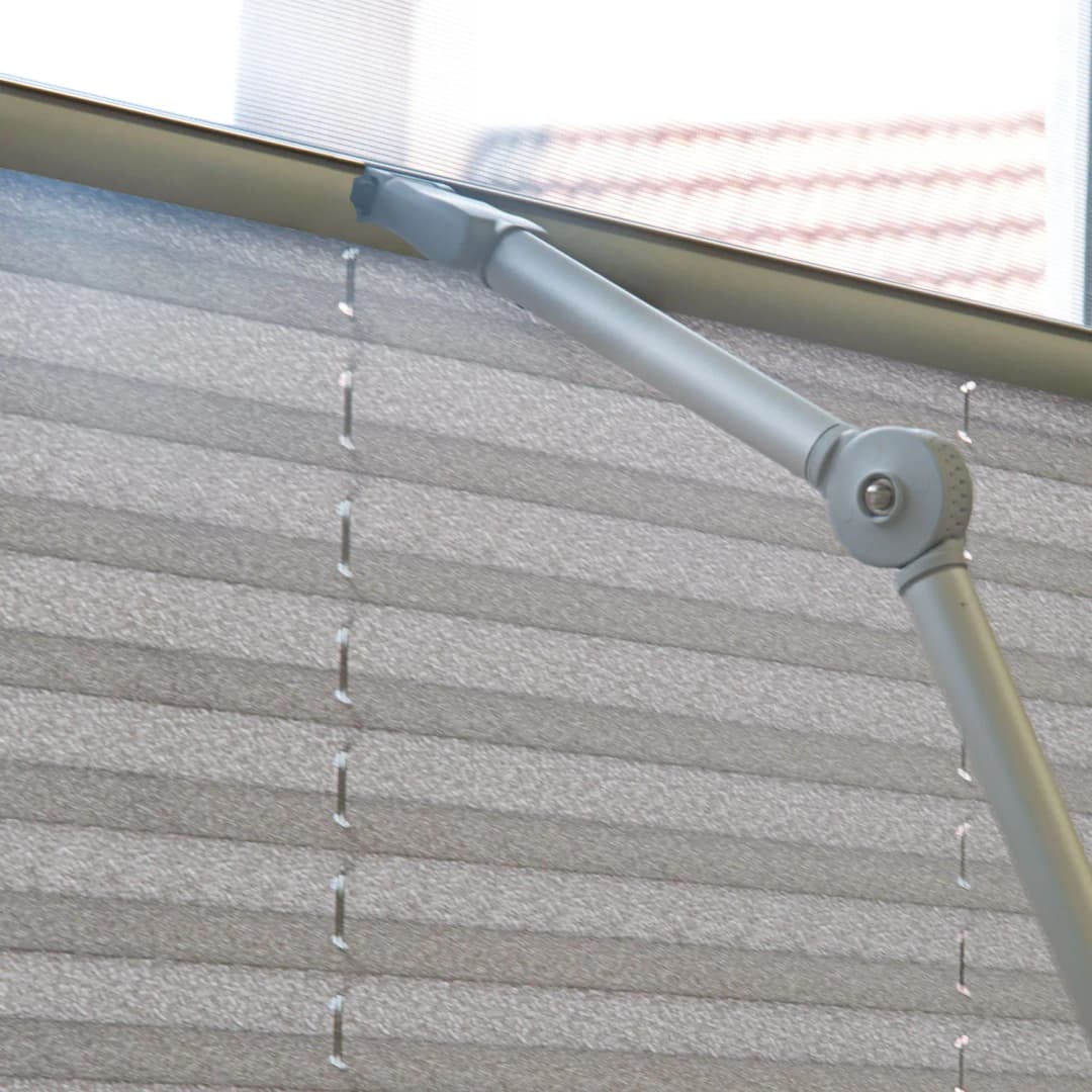 Plissee COSIFLOR Bedienstab 250cm mit Gelenk, silber - VICTORIA M - Aluminium