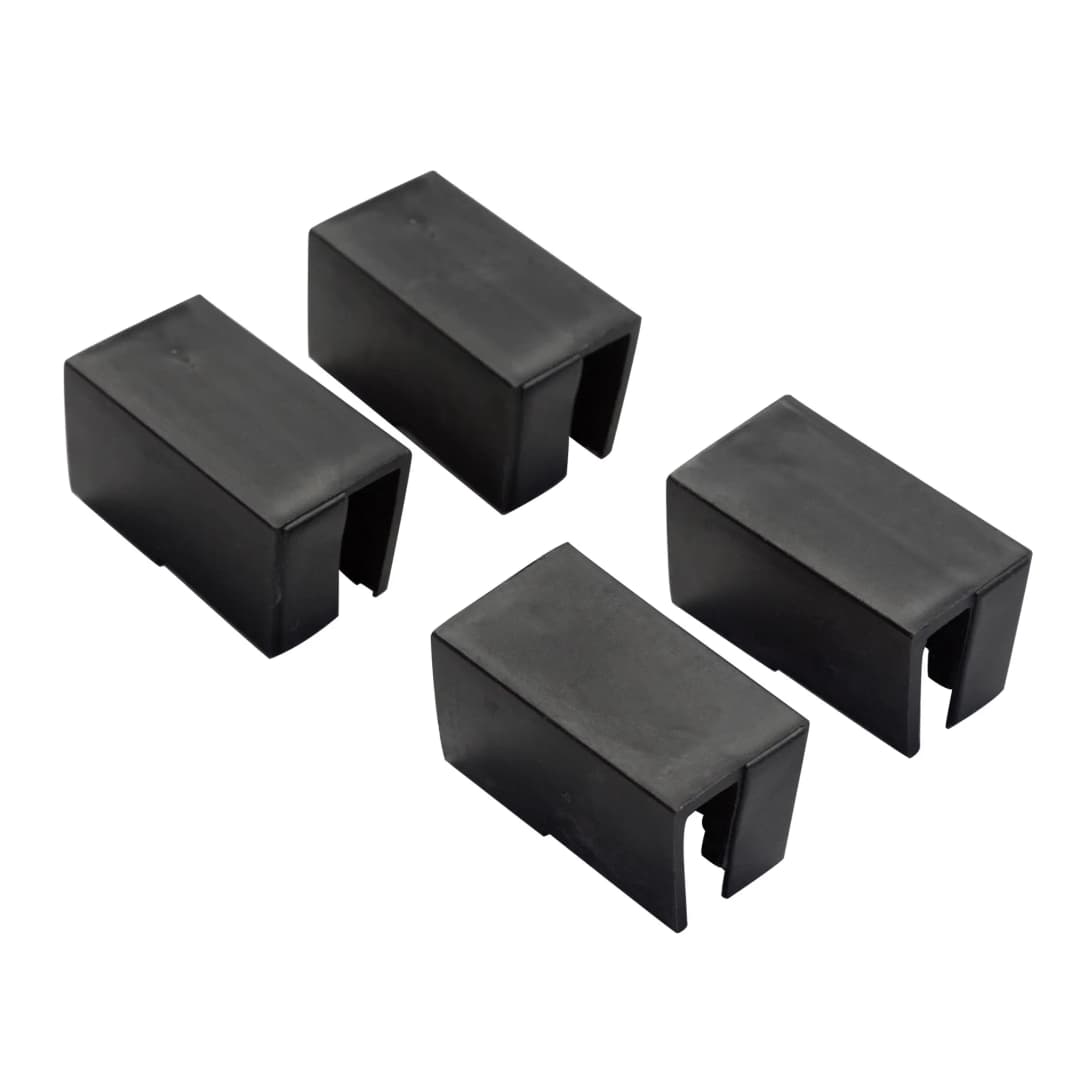 JAROLIFT Insektenschutzrahmen Schiebfix/Easy Slide Ersatzplastikkappen (4er Set) in schwarz