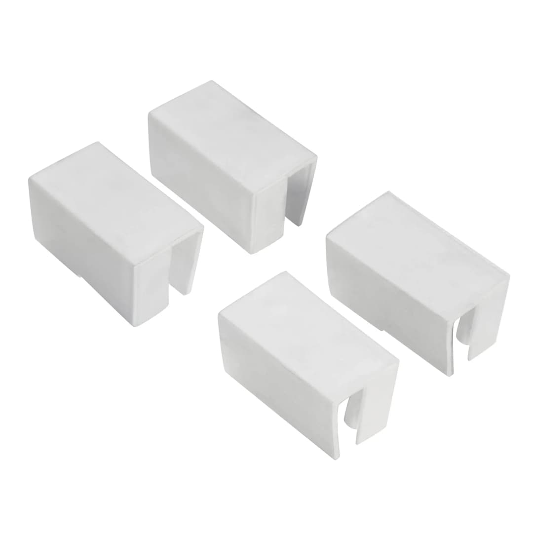 JAROLIFT Insektenschutzrahmen Schiebfix/Easy Slide Ersatzplastikkappen (4er Set) in weiss
