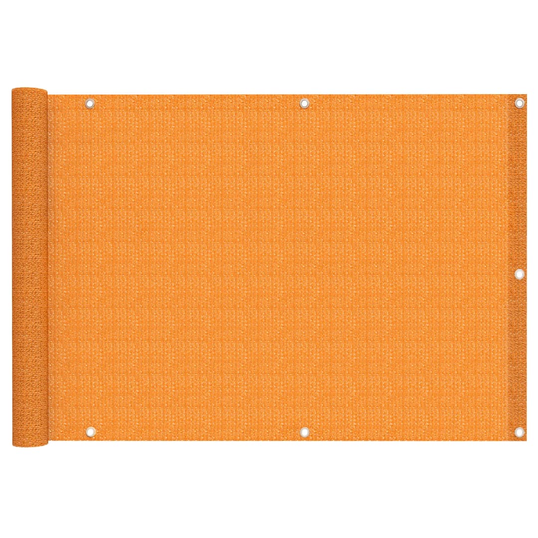 Balkonbespannung | atmungsaktiv / HDPE, 300x90 cm, orange | JAROLIFT Balkon Sichtschutz / Balkonumrandung