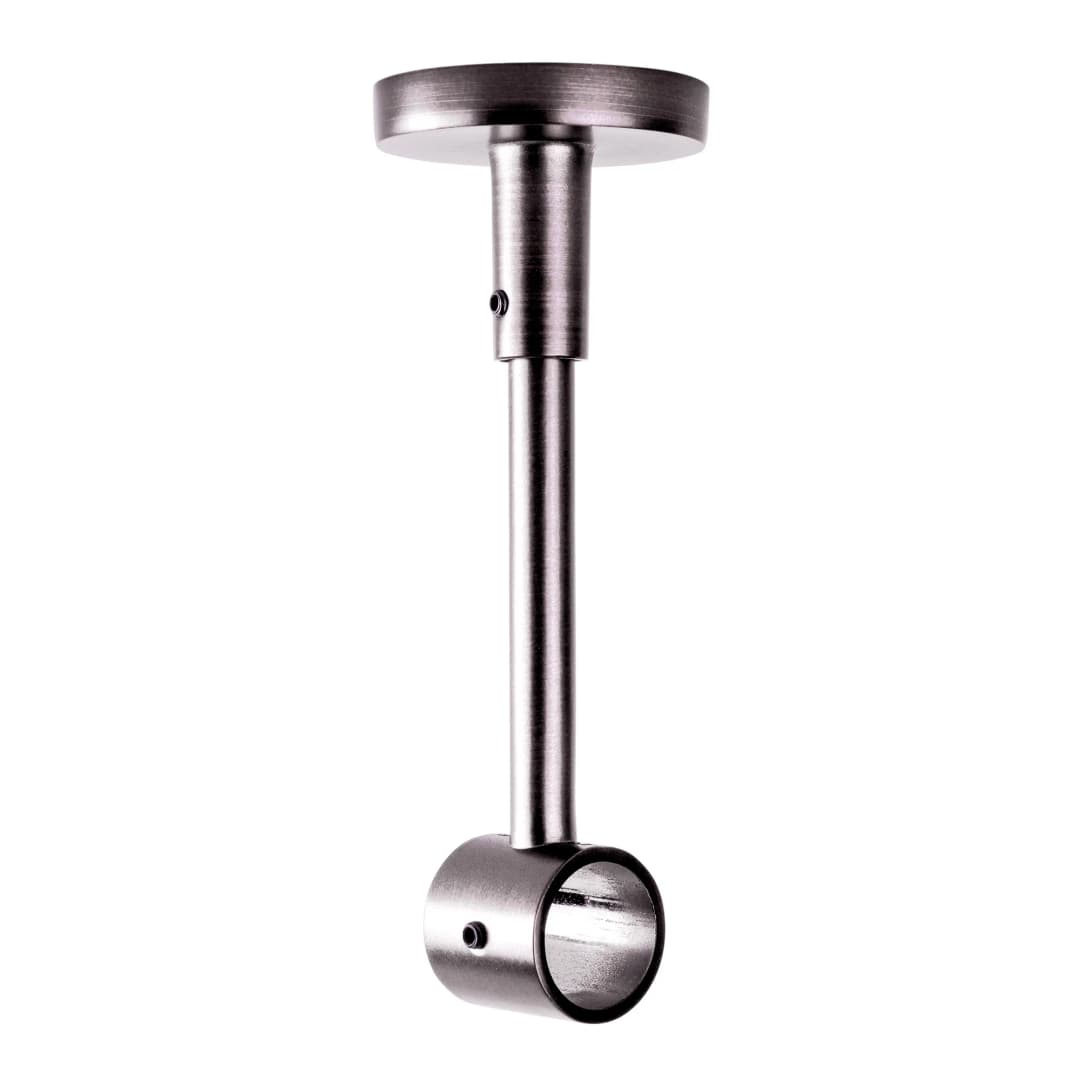 Deckenhalter für Gardinenstange | ⌀ 19 mm, anthrazit gebürstet, 1-läufig
