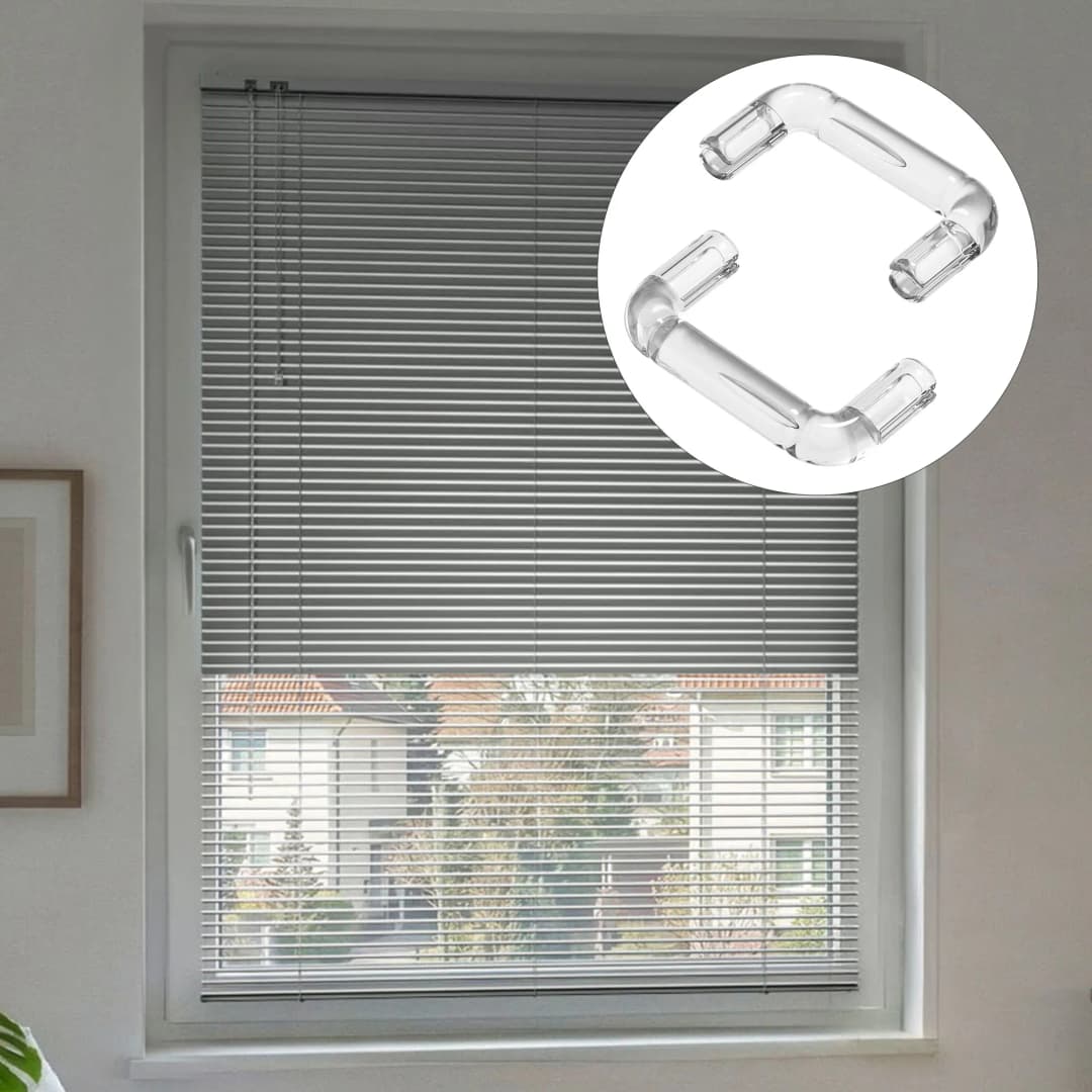 DuoSun Wendestopper für 25 mm Jalousien | transparent, 10 Stück