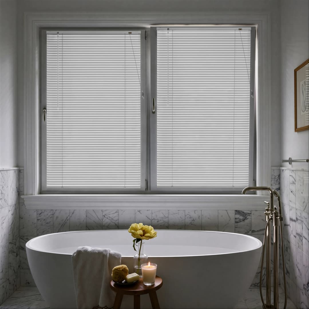LightLess Prime Aluminium-Jalousie | 25 mm, verdunkelnd, 110 x 200 cm, weiß matt