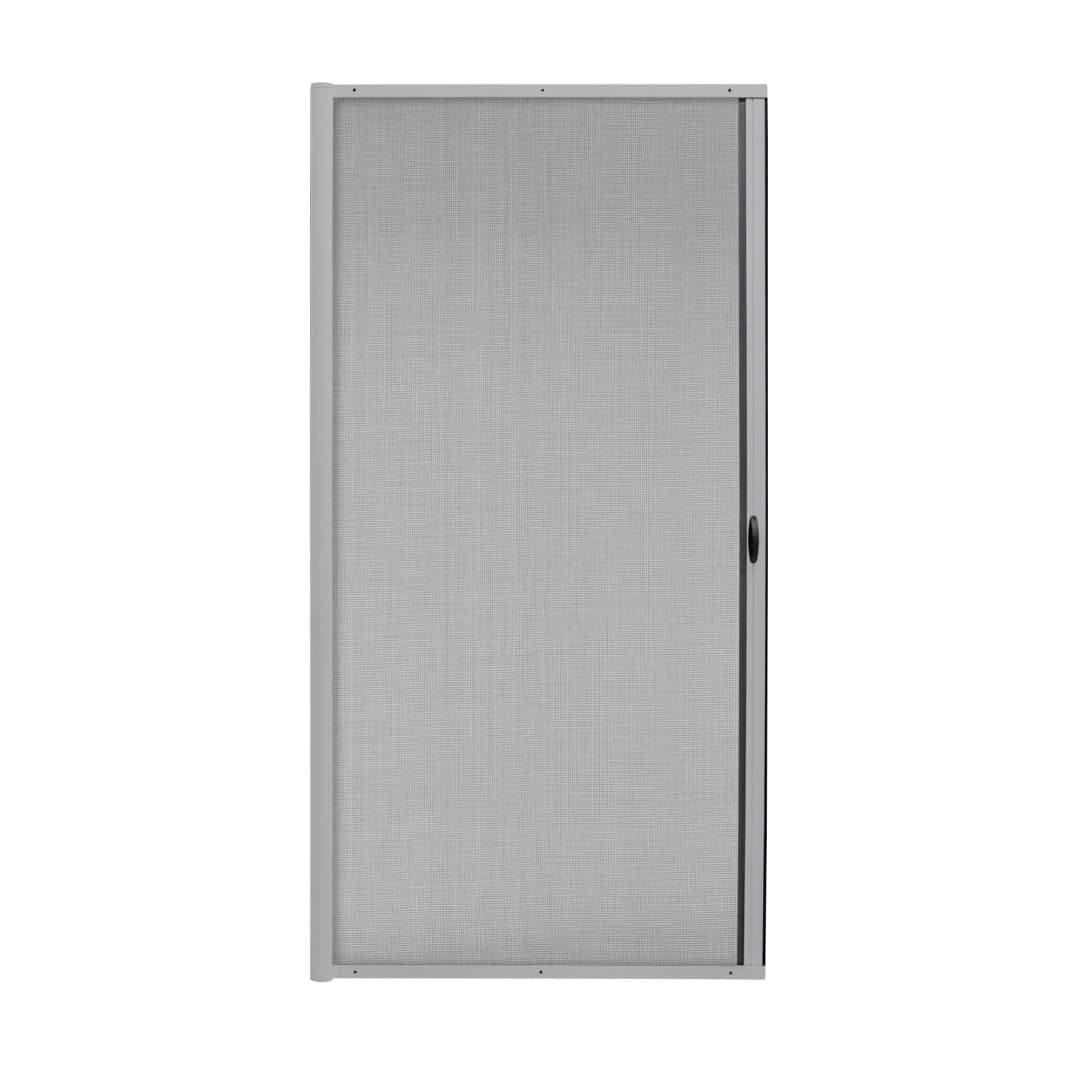 Fliegengittertür / 3-in-1 Türrollo Zanzara | Rahmen: Aluminium | 140 x 240 cm, silber | JAROLIFT Insektenschutz