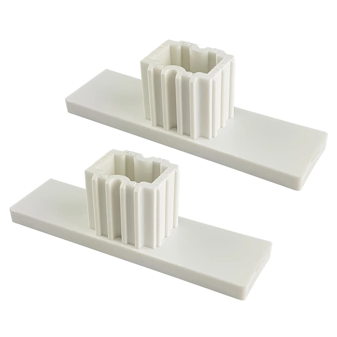 Verschlusskappe für Rollladen-Führungsschienen PPD 79 (79 x 22 mm) | 2er Set, weiß | JAROLIFT