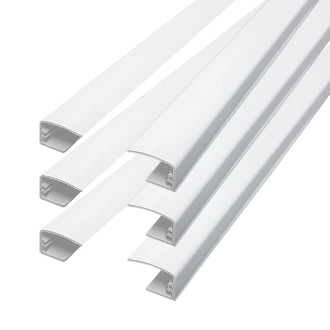 Führungsschienen für Verdunkelungsrollo / Thermorollo Tenebra, weiß, 6 Stück a 80cm | VICTORIA M