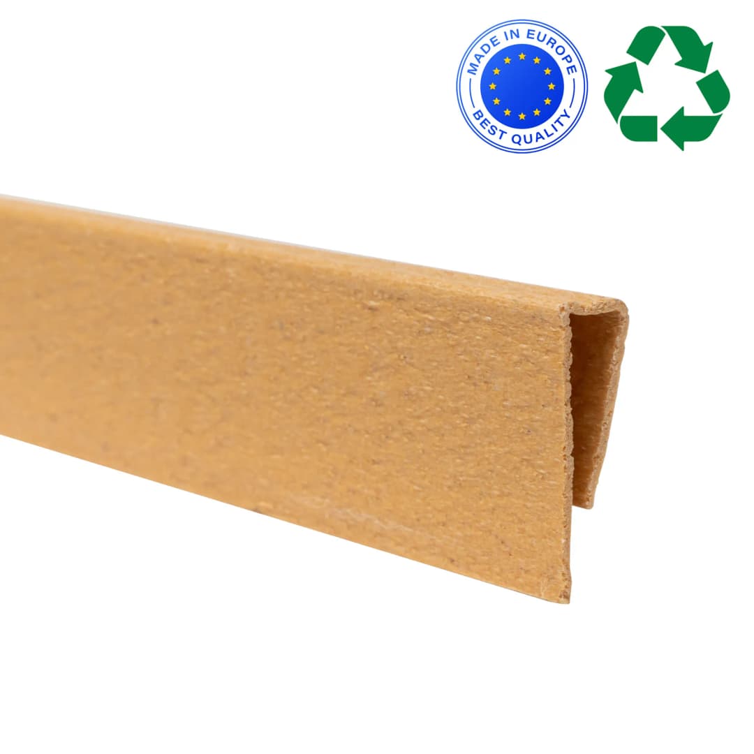 Abdeckprofil für Sichtschutzmatte LOP | 150 cm Länge, bambus | paramondo