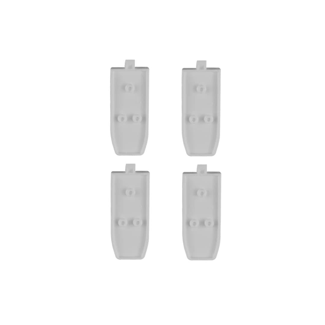 Klemmhalter-Distanzstück Slim für Cosiflor / Delphos Plissees VS2 | 4er Set, grau | Cosiflor Klemmträger-Distanzstück