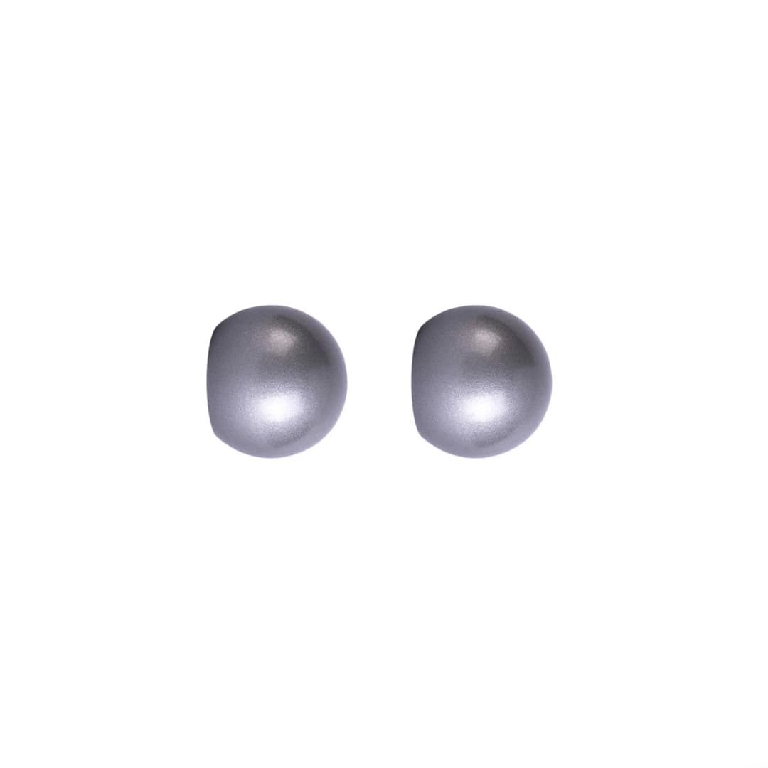 Endstück für Gardinenstange | ⌀ 19 mm, silber, Kugel-Ball, 2 Stück