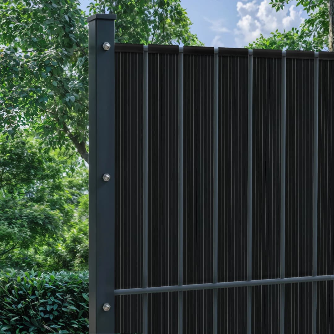 PVC-Vertikal Sichtschutzstreifen Hart | 4,75 cm x 75 m, anthrazit