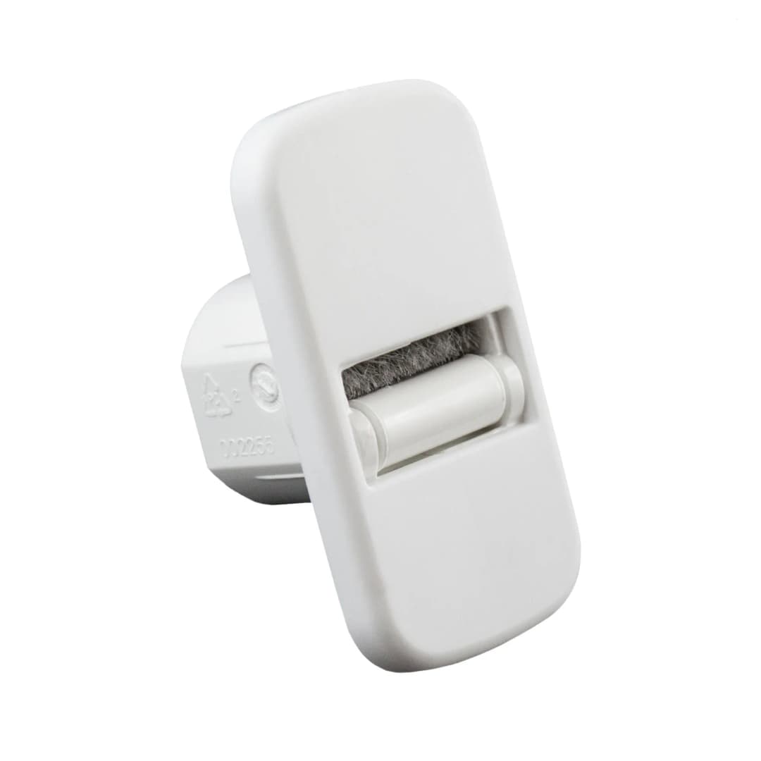 JAROLIFT Mini Rollladen-Gurtleitrolle mit Bürstendichtung, weiss (erfüllt EnEV-Anforderung)