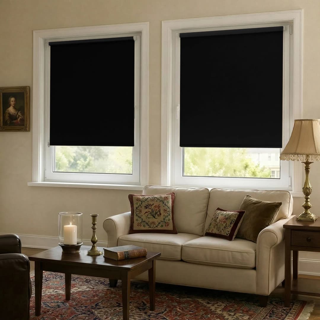 Verdunkelungsrollo Tenebra | 120x220 cm, schwarz | VICTORIA M Rollo verdunkelnd, Verdunklungsrollo
