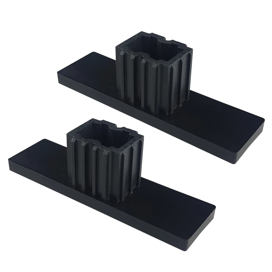 Verschlusskappe für Rollladen-Führungsschienen PPD 79 (79 x 22 mm) | 2er Set, schwarz | JAROLIFT