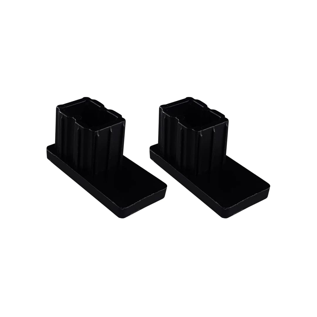 Verschlusskappe für Rollladen-Führungsschienen PP 45 (45 x 22 mm) | 2er Set, schwarz | JAROLIFT